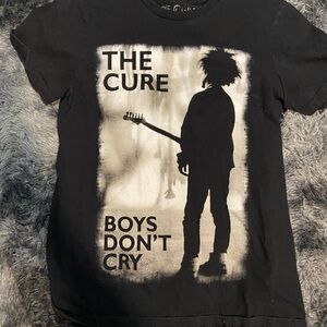 Men’s Black Graphic Tee with The Cure Design